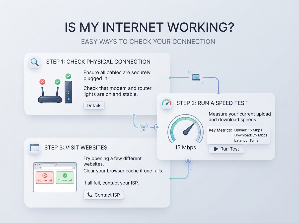 Is My Internet Working? Easy Ways to Check Your Connection
